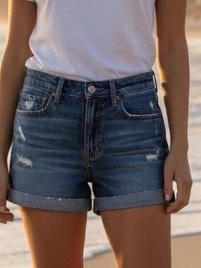 American Eagle Distressed Tomgirl Denim Shorts 4